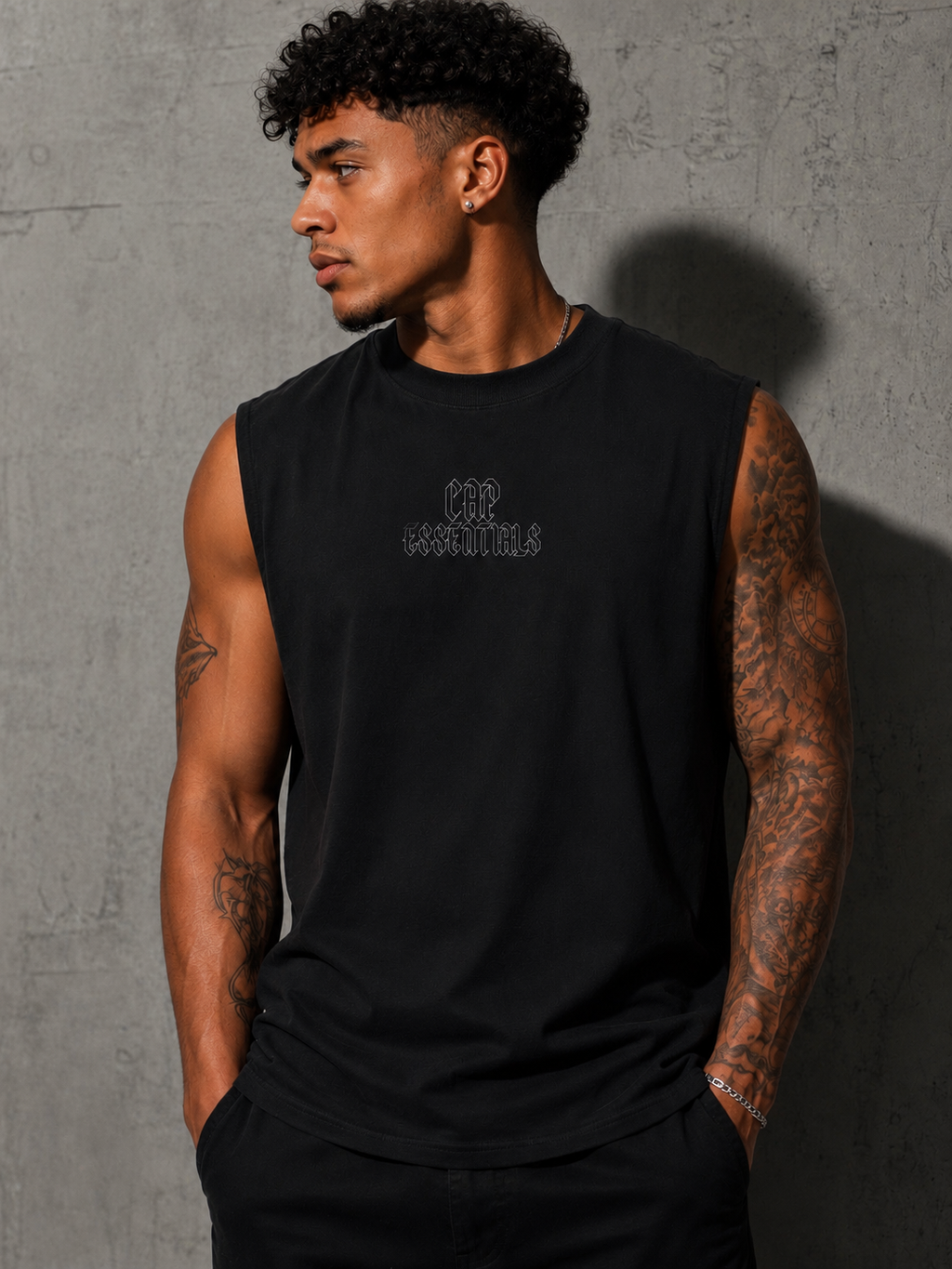 No Cap Exposed Muscle Tee