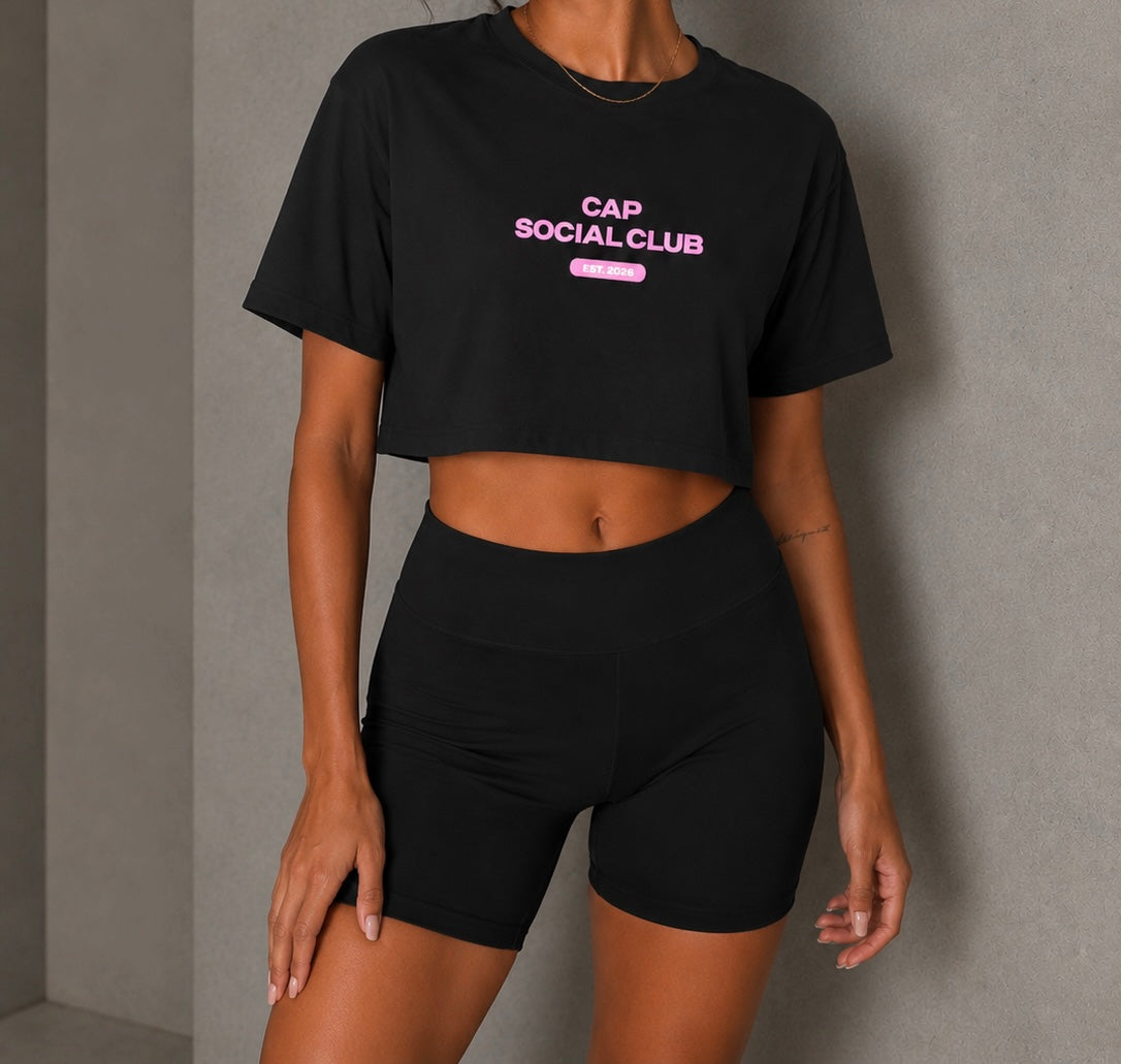 Cap Social Club Crop Tee