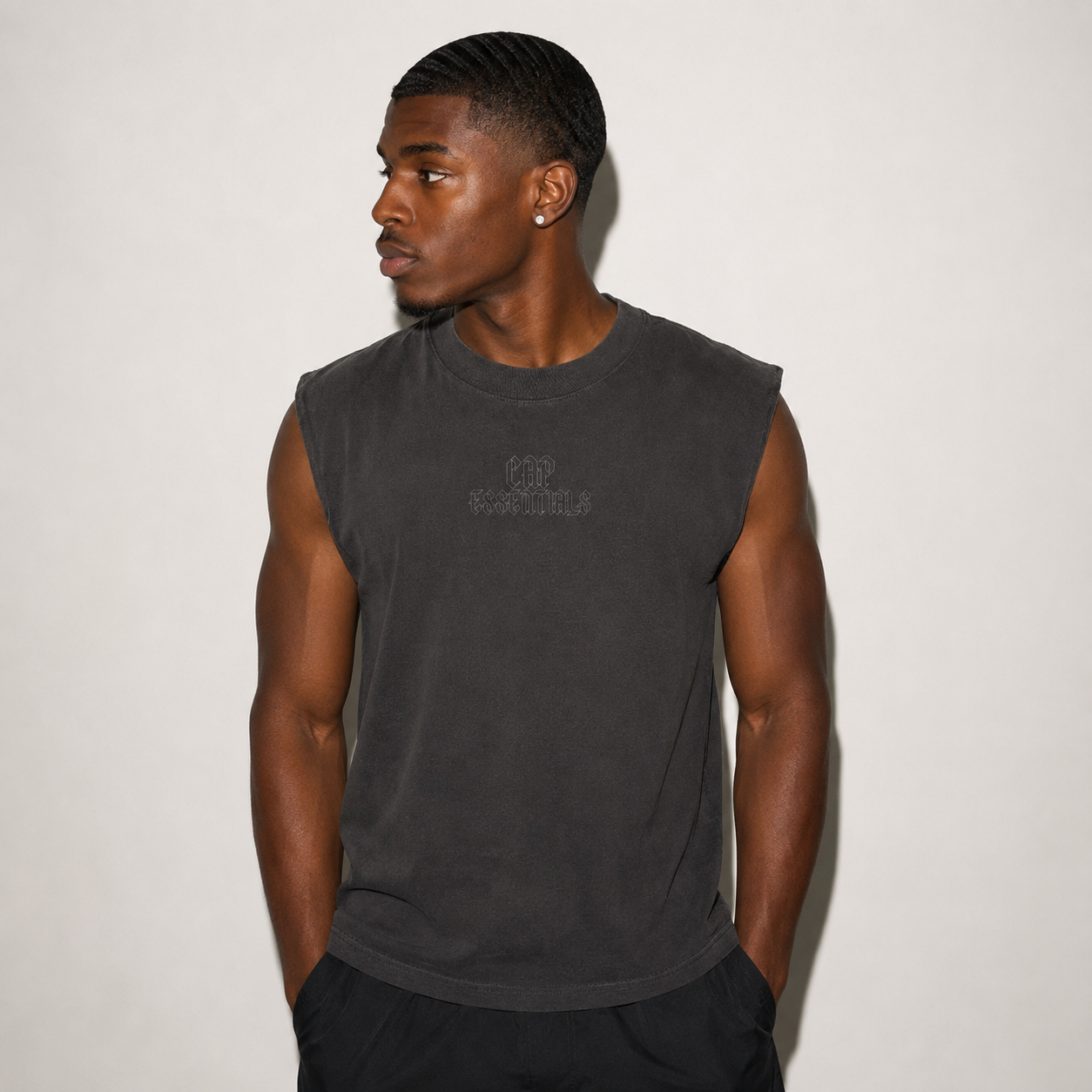 No Cap Exposed Muscle Tee